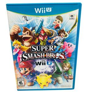 Super Smash Bros. For Wii U Nintendo Game With Case & Manual Very Good C.
